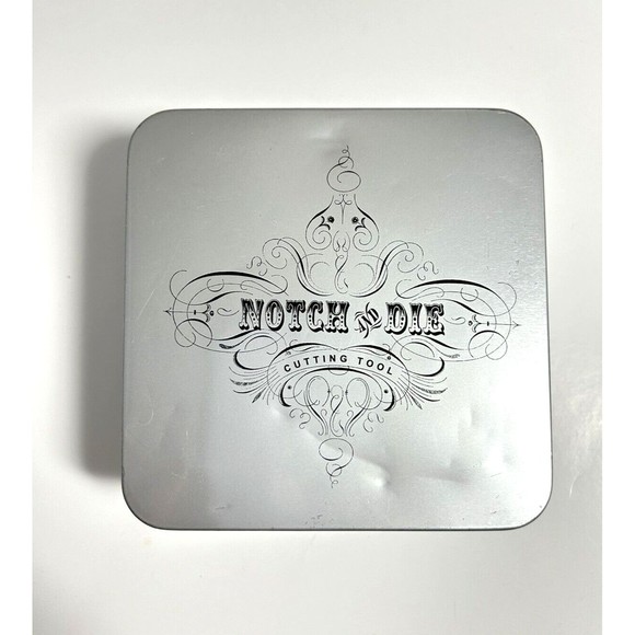 Notch and Die Hand Held Cutting Tool Basic Grey 3 Dies Scrapbooking Crafting Art - Picture 1 of 11